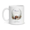 Mug commercial personnalisé prénom – mug blanc vu de face