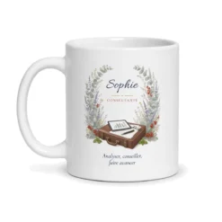 Mug consultante personnalisé prénom – mug blanc vu de face
