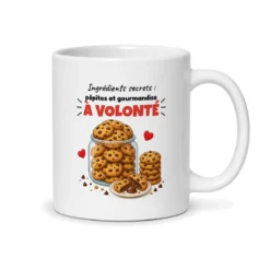 Mug cookie – mug blanc vu du dos