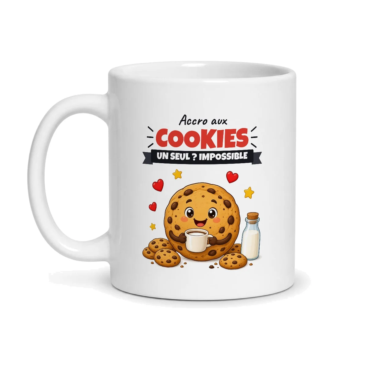 Mug cookie – mug blanc vu de face