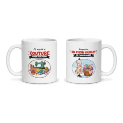 Mug couture – les deux faces du mug côte à côte