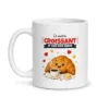 Mug croissant – mug blanc vu de face
