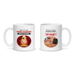 Mug danse classique – les deux faces du mug côte à côte