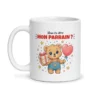 Mug demande parrain – mug blanc vu de face