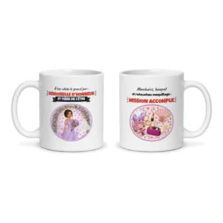 Mug demoiselle d’honneur – les deux faces du mug côte à côte