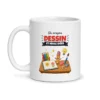 Mug dessin – mug blanc vu de face