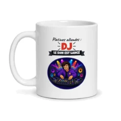 Mug DJ – mug blanc vu de face