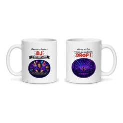 Mug DJ – les deux faces du mug côte à côte