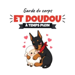 Mug dobermann – visuel imprimé face arrière