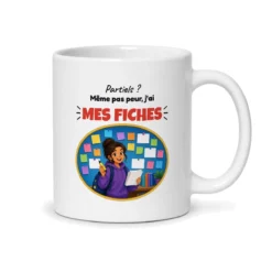 Mug étudiante – mug blanc vu du dos