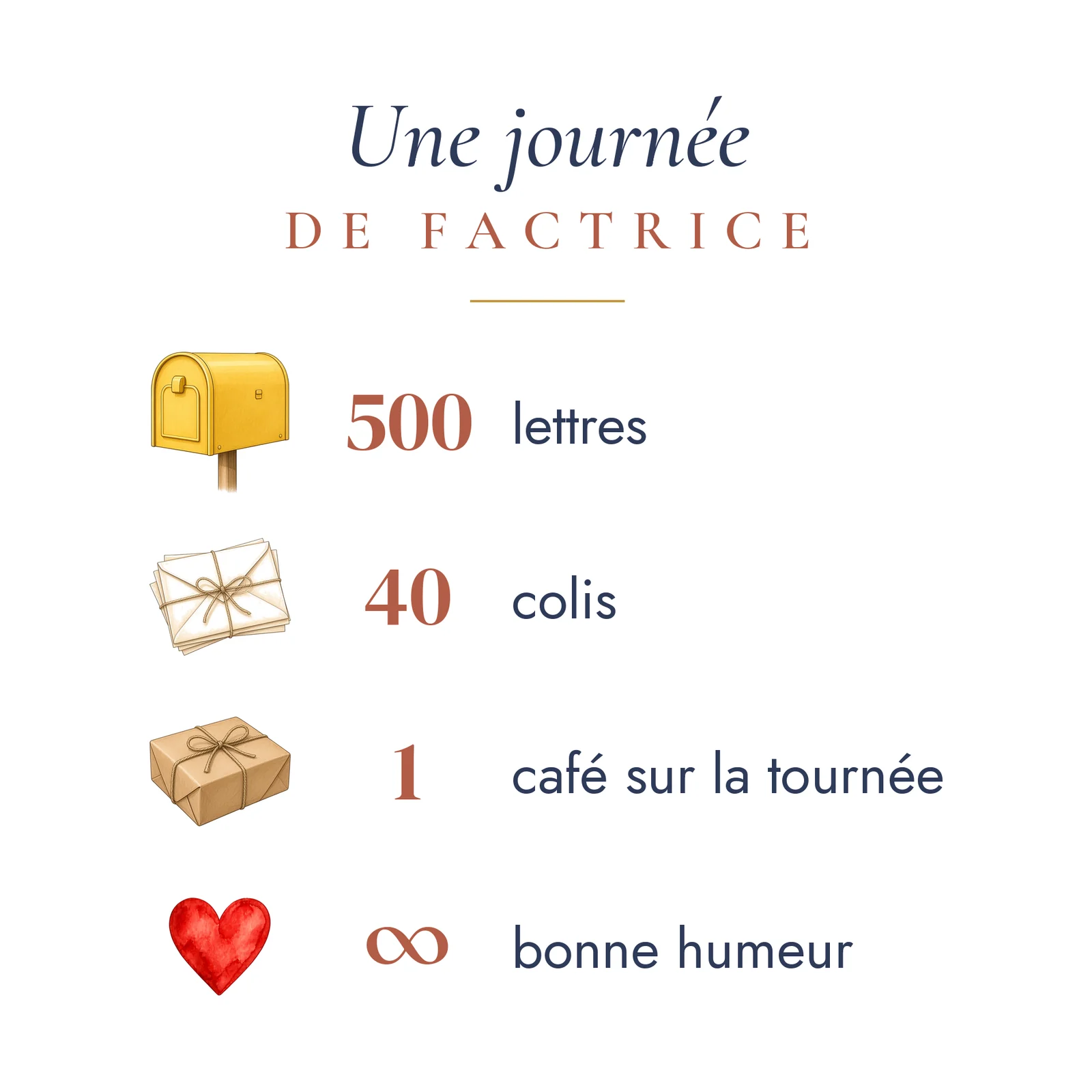 Mug factrice personnalisé prénom – visuel imprimé face arrière