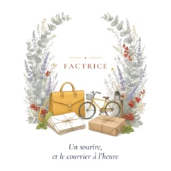 Mug factrice personnalisé prénom – visuel imprimé face avant