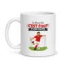 Mug foot – mug blanc vu de face