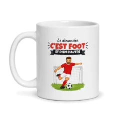 Mug foot – mug blanc vu de face