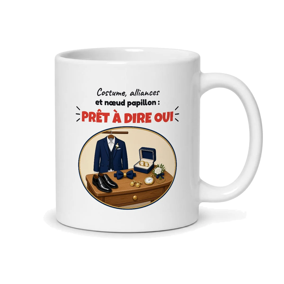 Mug futur marié – mug blanc vu du dos