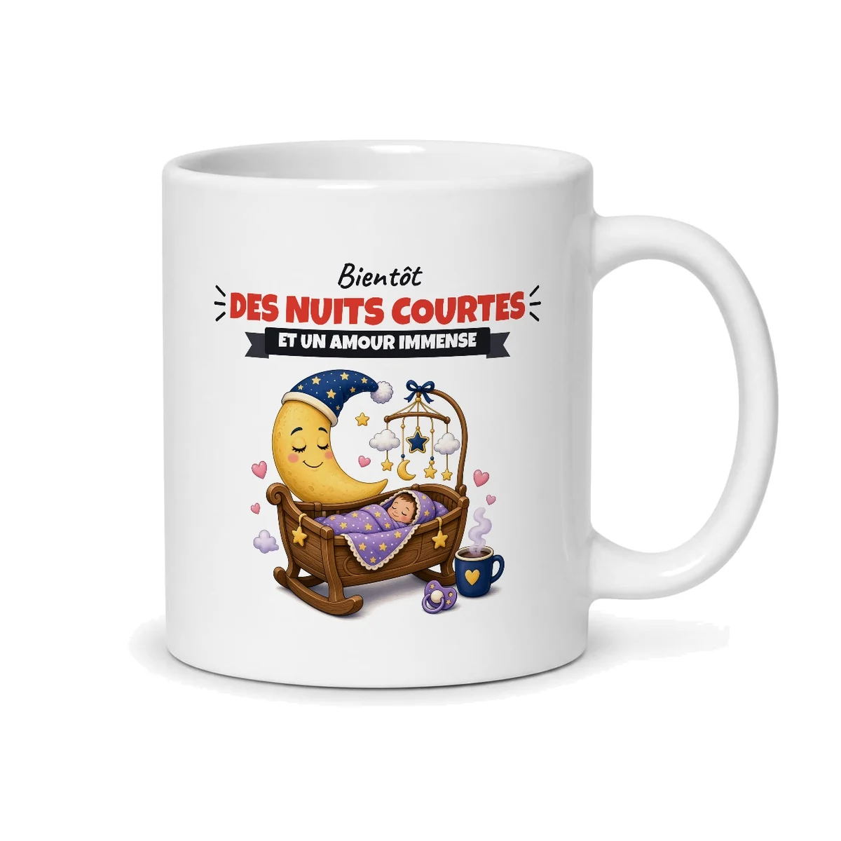 Mug futur papa – mug blanc vu du dos