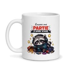 Mug gamer « Encore une partie », vue de face