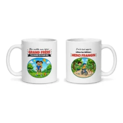 Mug grand frère – les deux faces du mug côte à côte