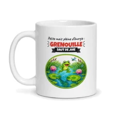 Mug grenouille – mug blanc vu de face