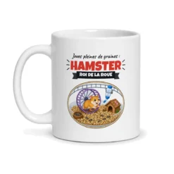 Mug hamster – mug blanc vu de face