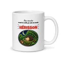 Mug hérisson – mug blanc vu du dos