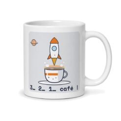 Mug Houston on a un problème, vue du dos