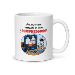 Mug impression 3D – mug blanc vu du dos