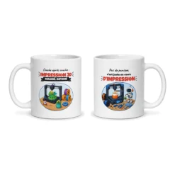 Mug impression 3D – les deux faces du mug côte à côte