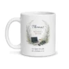 Mug informaticien personnalisé prénom – mug blanc vu de face