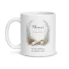 Mug ingénieur personnalisé prénom – mug blanc vu de face