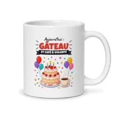 Mug joyeux anniversaire – mug blanc vu du dos