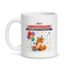 Mug joyeux anniversaire – mug blanc vu de face