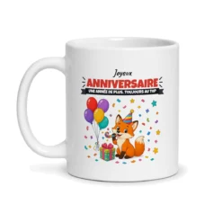 Mug joyeux anniversaire – mug blanc vu de face