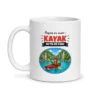 Mug kayak – mug blanc vu de face