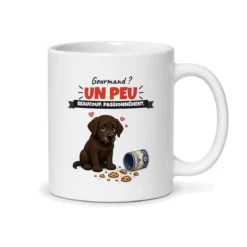 Mug labrador – mug blanc vu du dos