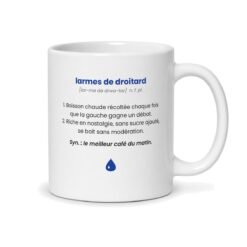 Mug Larmes de droitard, dos : définition façon dictionnaire