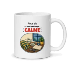 Mug lecture – mug blanc vu du dos