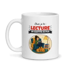 Mug lecture – mug blanc vu de face