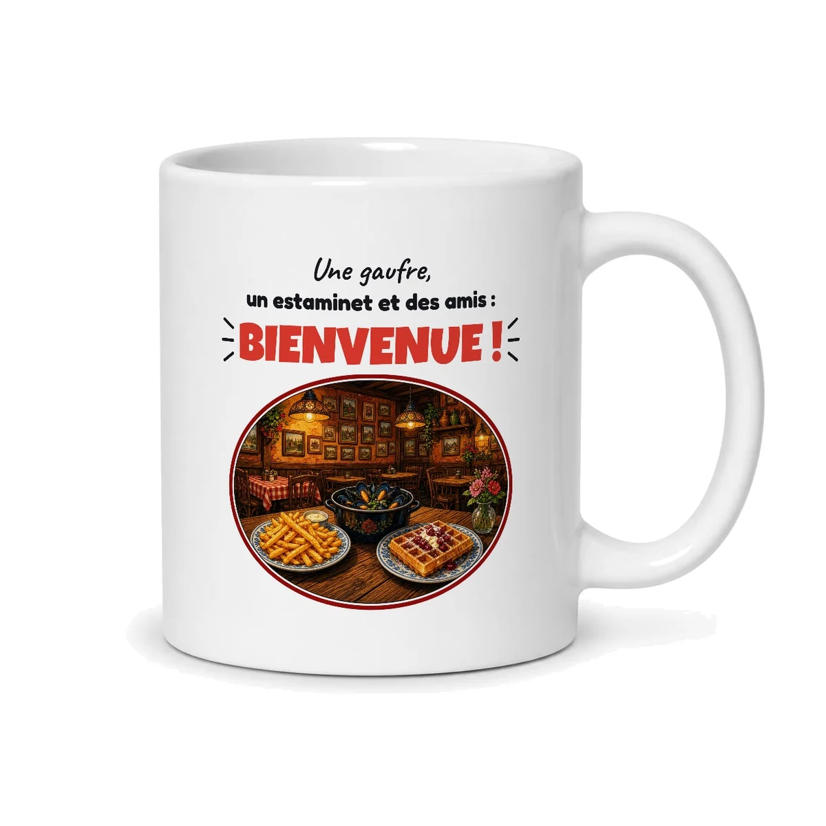 Mug Lille – mug blanc vu du dos