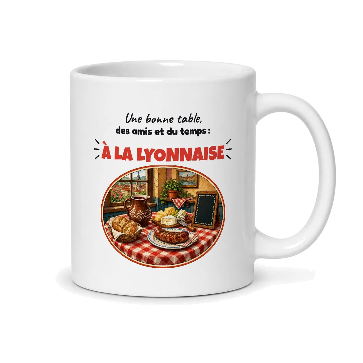 Mug Lyon – mug blanc vu du dos