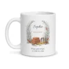Mug maçonne personnalisé prénom – mug blanc vu de face