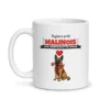 Mug malinois – mug blanc vu de face