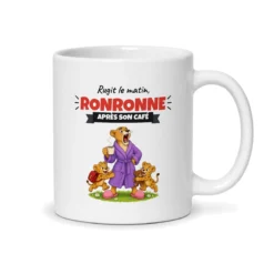 Mug maman lionne – mug blanc vu du dos