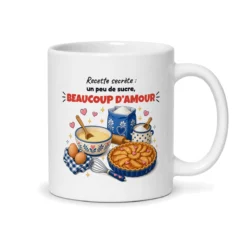 Mug mamie gâteau – mug blanc vu du dos