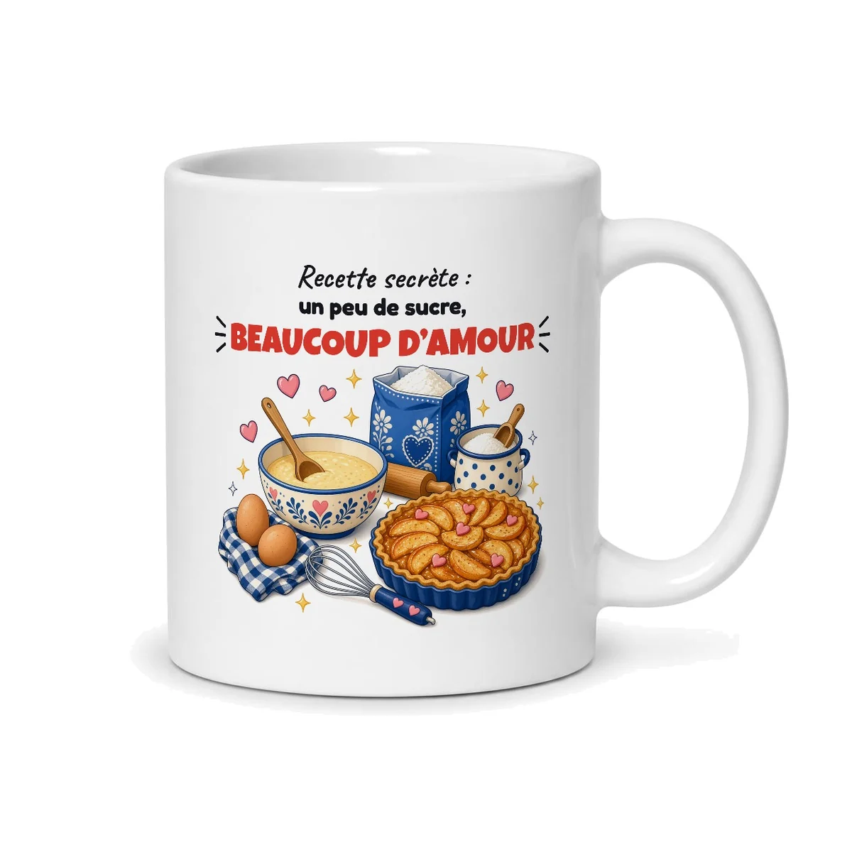 Mug mamie gâteau – mug blanc vu du dos