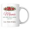 Mug Mamie Noël personnalisé prénoms petits-enfants – mockup du mug