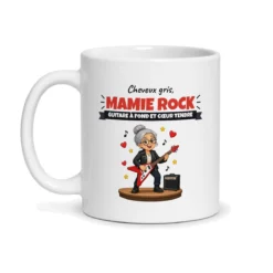 Mug mamie rock – mug blanc vu de face