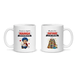 Mug manga – les deux faces du mug côte à côte