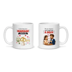 Mug mariage – les deux faces du mug côte à côte