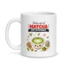 Mug matcha – mug blanc vu de face